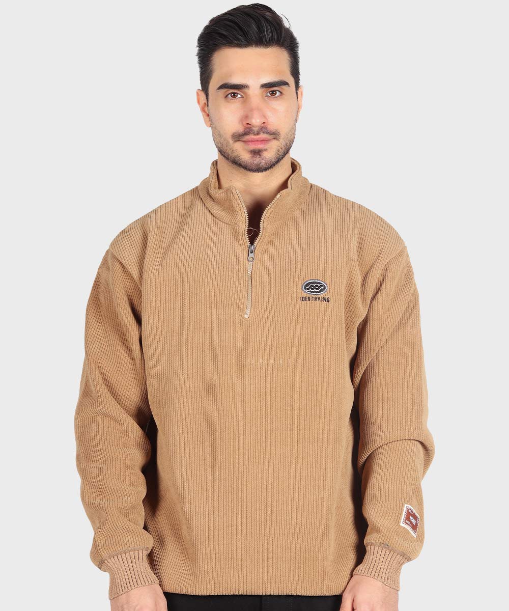           شیری مشکی عسلی خاکی پاییزه پلیور 6094  - تصویر 4