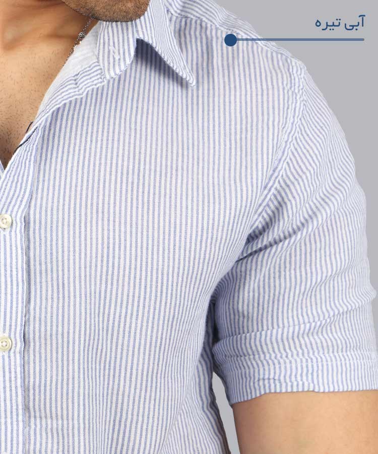 پیراهن آستین کوتاه مردانه مجلسی 4352