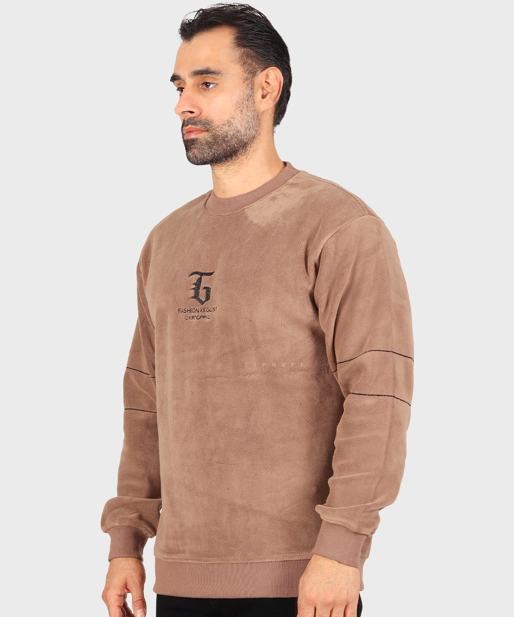                                     دودی شیری مشکی شکلاتی سبز پاییزه پلیور 9979  - تصویر 16