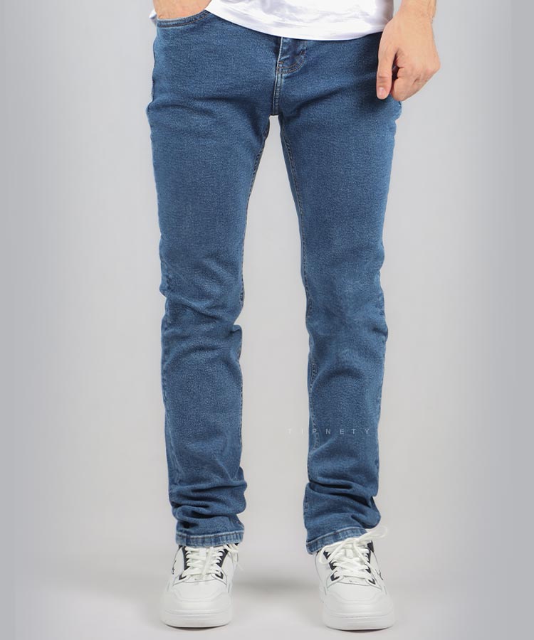                         آبی آبی تیره ذغالی مشکی دودی شلوار جین رگولار 3800  - تصویر 4