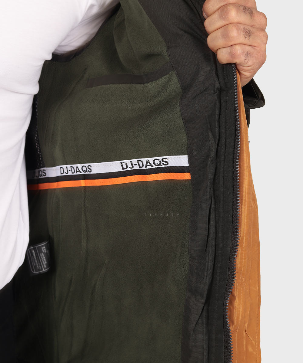                 سورمه ای سبز مشکی زمستانه کاپشن 7059  - تصویر 7