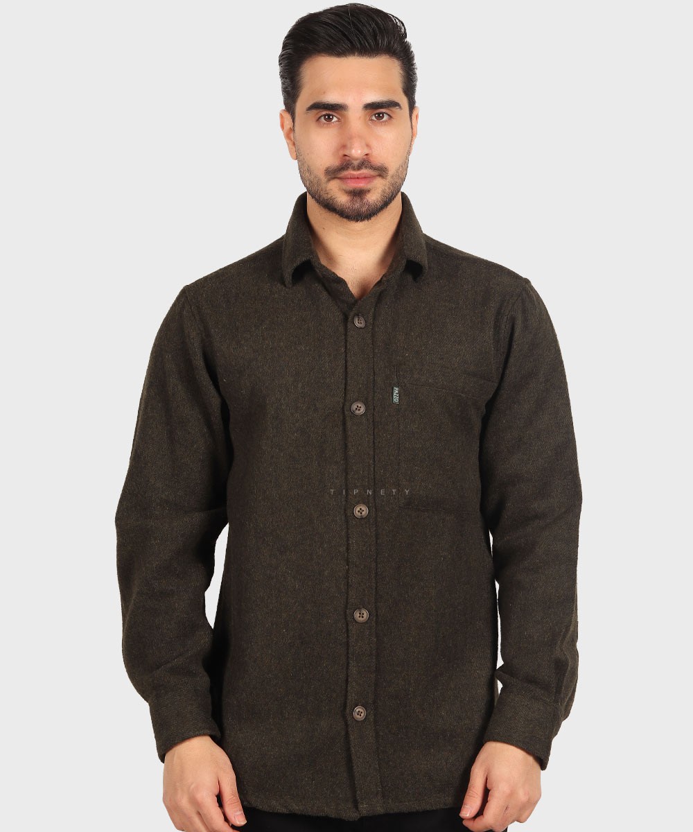                     سورمه ای سبز طوسی روشن کرم پاییزه پیراهن 0958  - تصویر 3