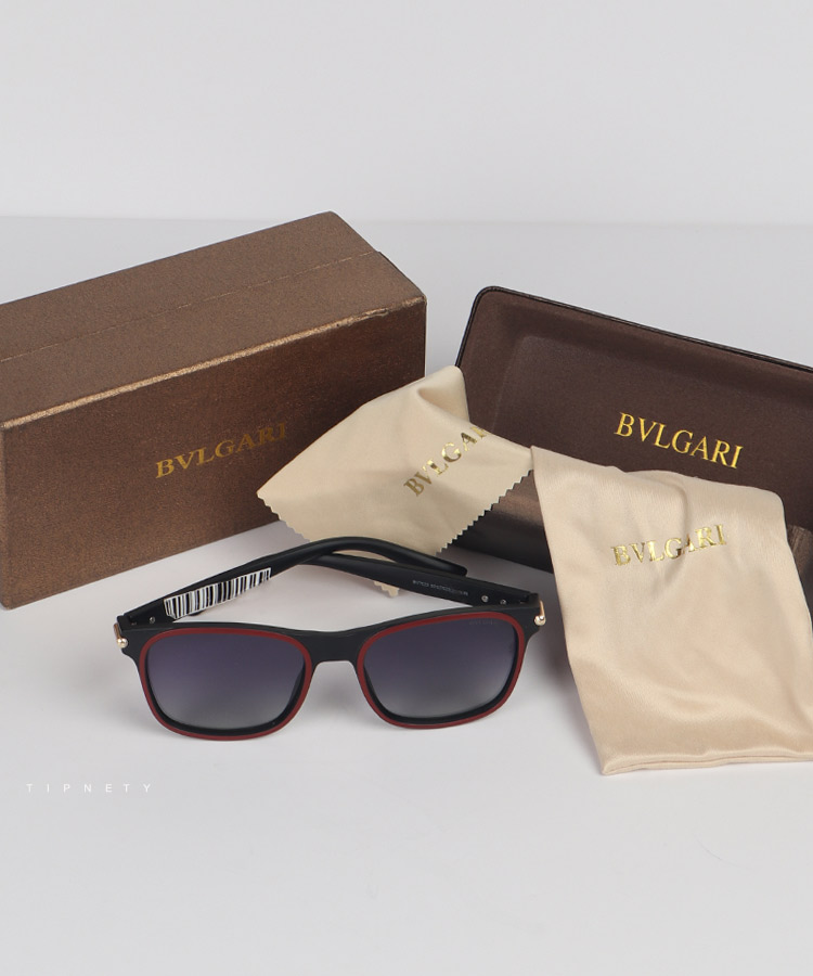 عینک آفتابی مشکی برند بولگاری 7023