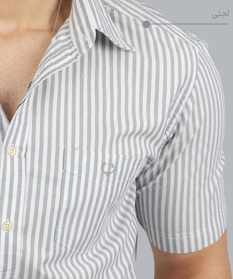پیراهن آستین کوتاه مردانه مجلسی 4354