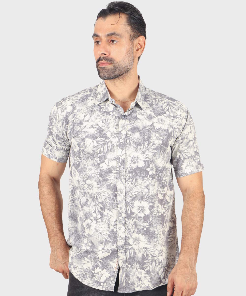             شکلاتی سورمه ای مشکی سبز دودی پیراهن آستین کوتاه فیت 0935  - تصویر 4