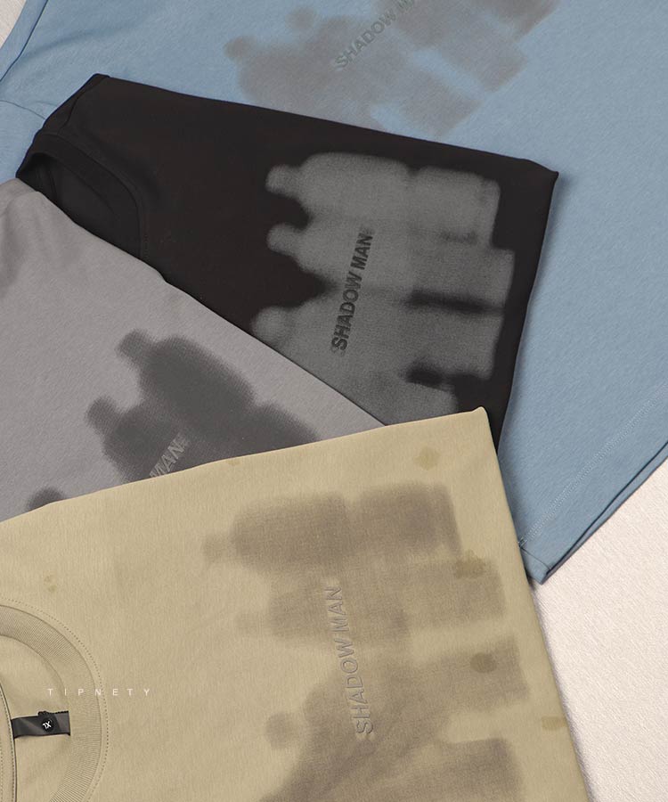                                                                                                             آبی کرم مشکی پسته ای دودی تیشرت لش 1185  - تصویر 6