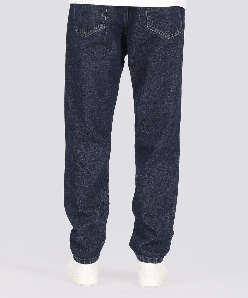         سورمه ای شلوار جین مام فیت 3910  - تصویر 3