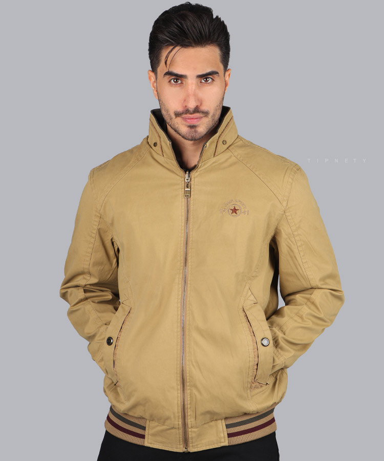                                                                                                                                             کرم شتری سبز مشکی زمستانه کت کتان 9822  - تصویر 8