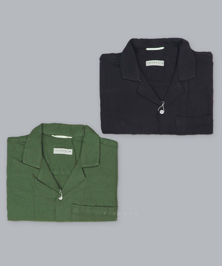                                                                   لجنی مشکی پیراهن یقه انگلیسی 5127  - تصویر 5