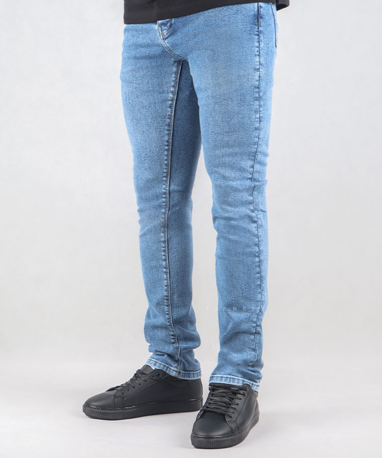 شلوار جین اسلیم مردانه آبی 3759