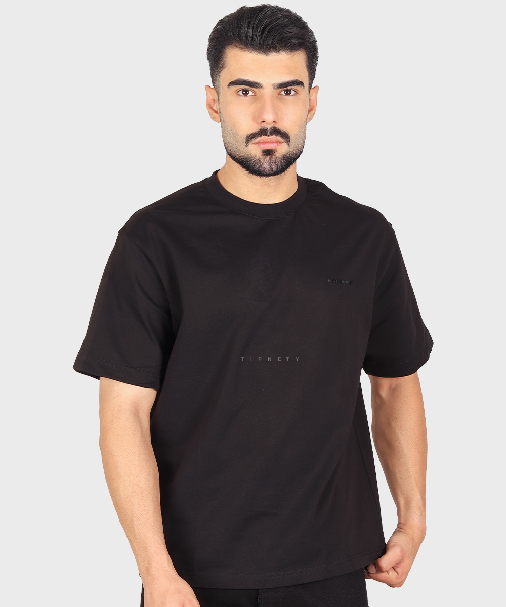 تیشرت باکسی مشکی برند ماچینیست 1782