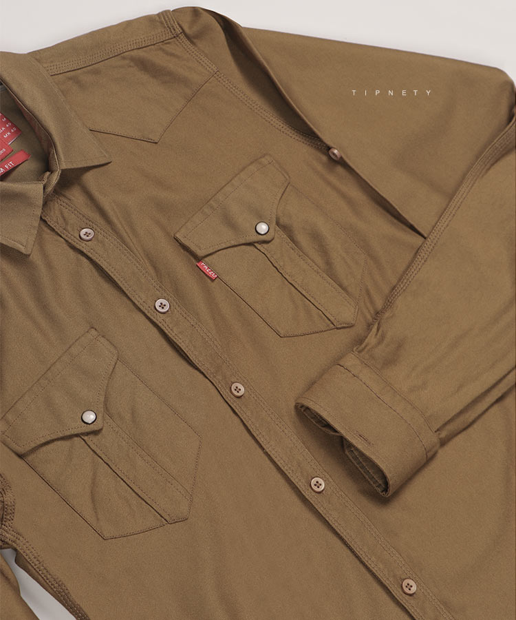 پیراهن مردانه آستین بلند دو جیب 0804