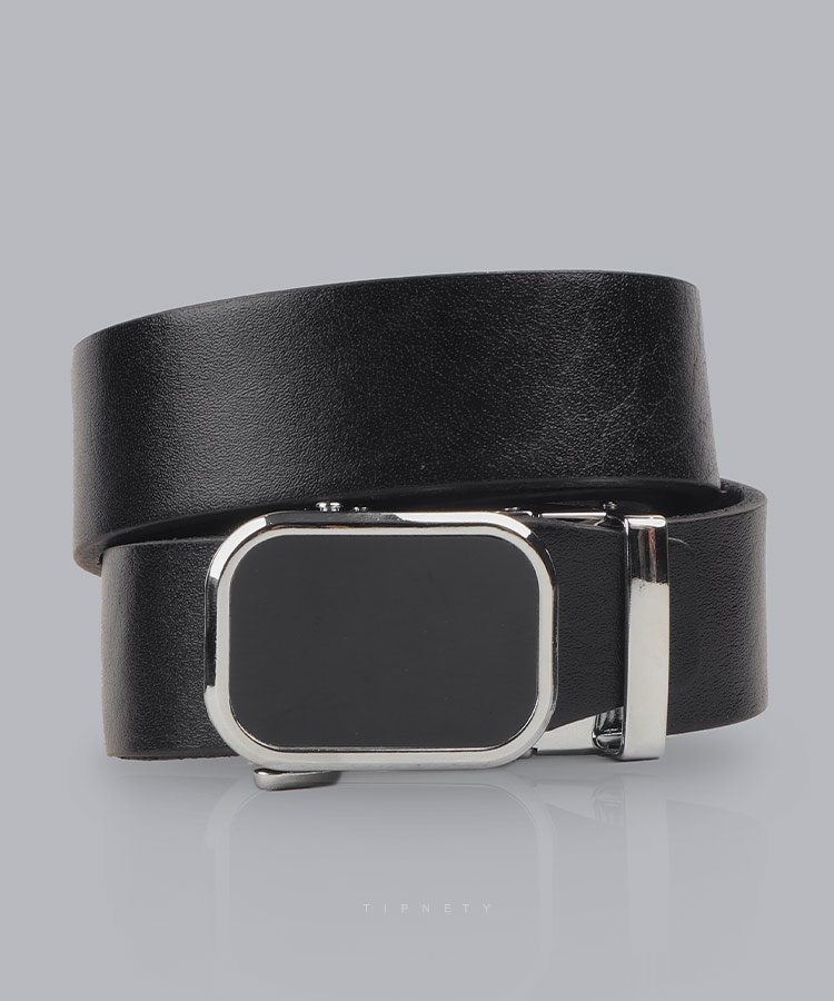 کمربند ریلی مردانه چرمی و ساده 3246