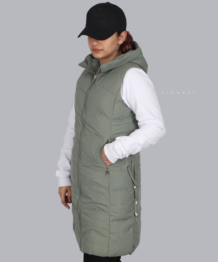                                                                                                                                                                           مشکی کرم خاکی سبز زمستانه کاپشن 9601  - تصویر 3