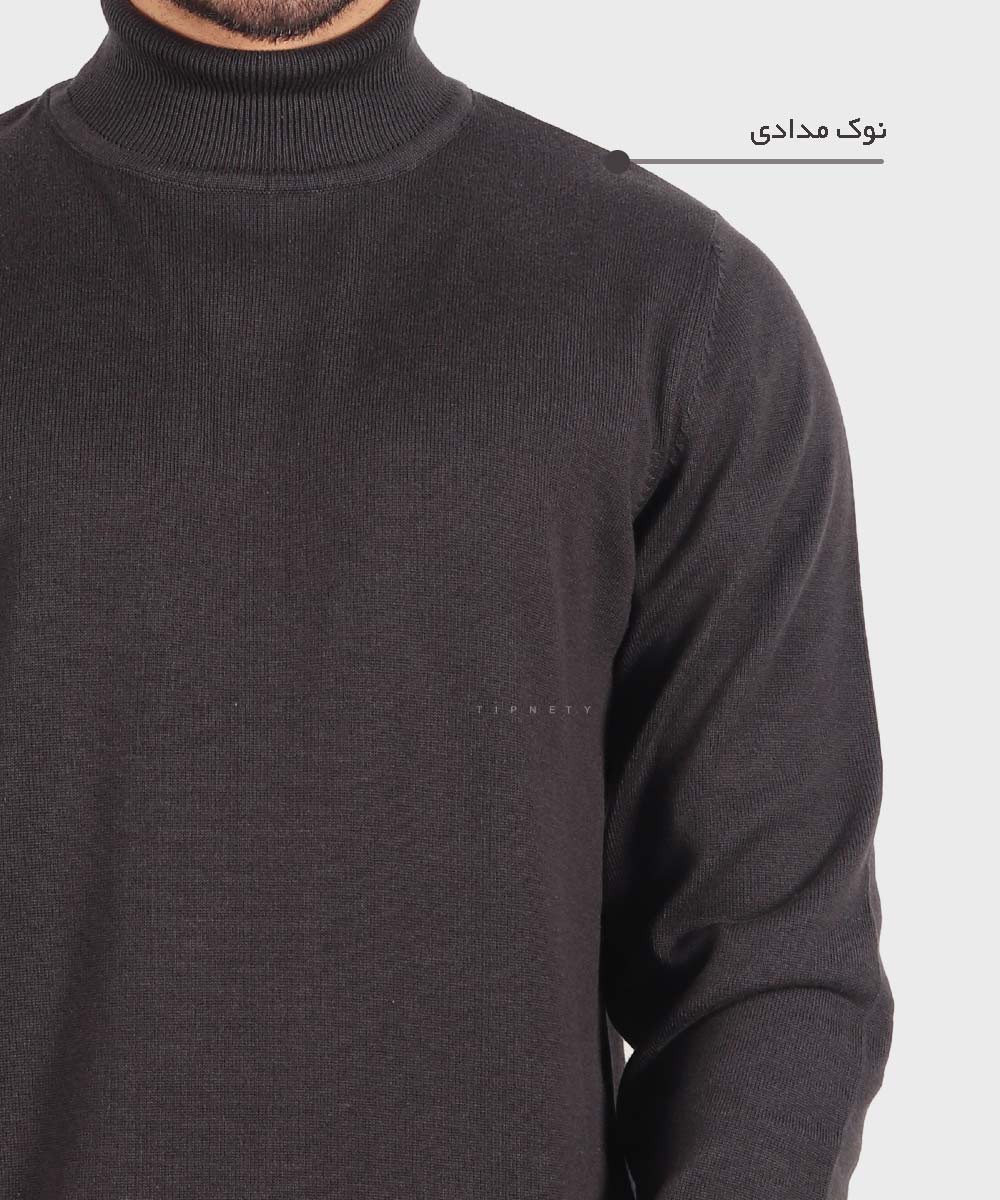         نوک مدادی سورمه ای قهوه ای پاییزه یقه اسکی 0254  - تصویر 6