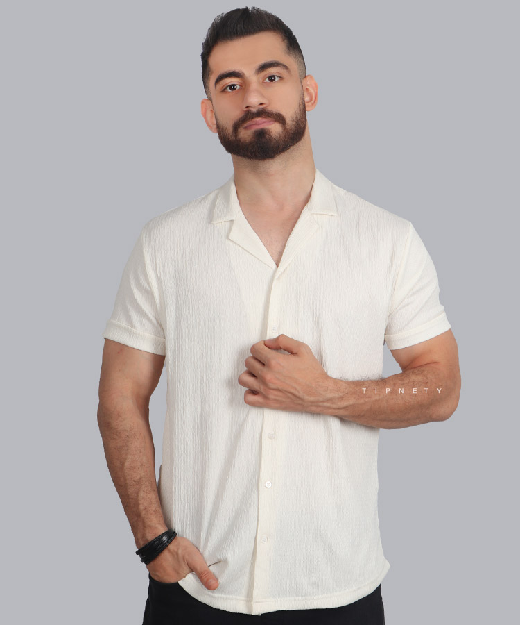 پیراهن یقه انگلیسی مردانه برند مراکش 1310