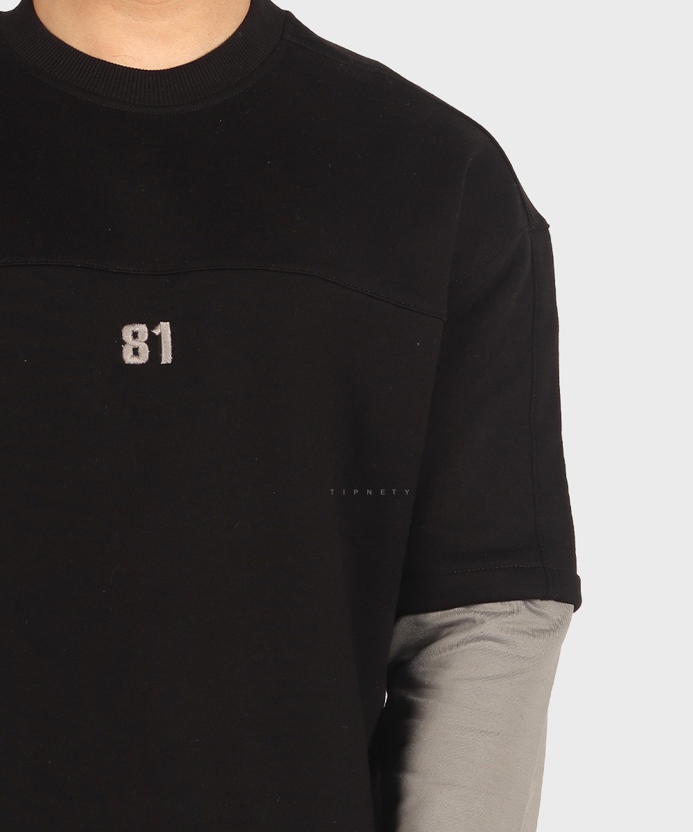 دورس مشکی مینیمال و آستین دولایه 1771