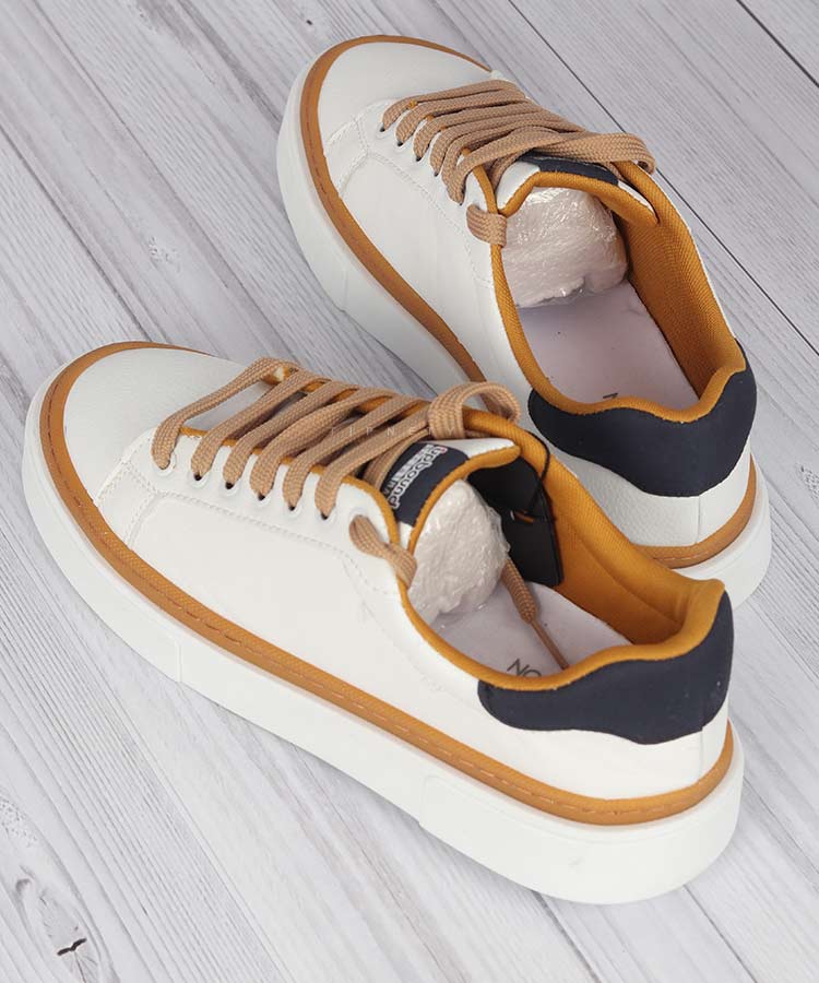         سورمه ای کرم سبز کفش روزمره (کتانی) 0332  - تصویر 9