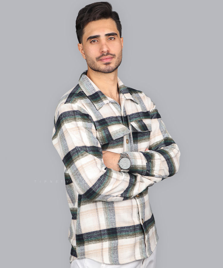 پیراهن مردانه پشمی و چهارخانه پاییزه 4023