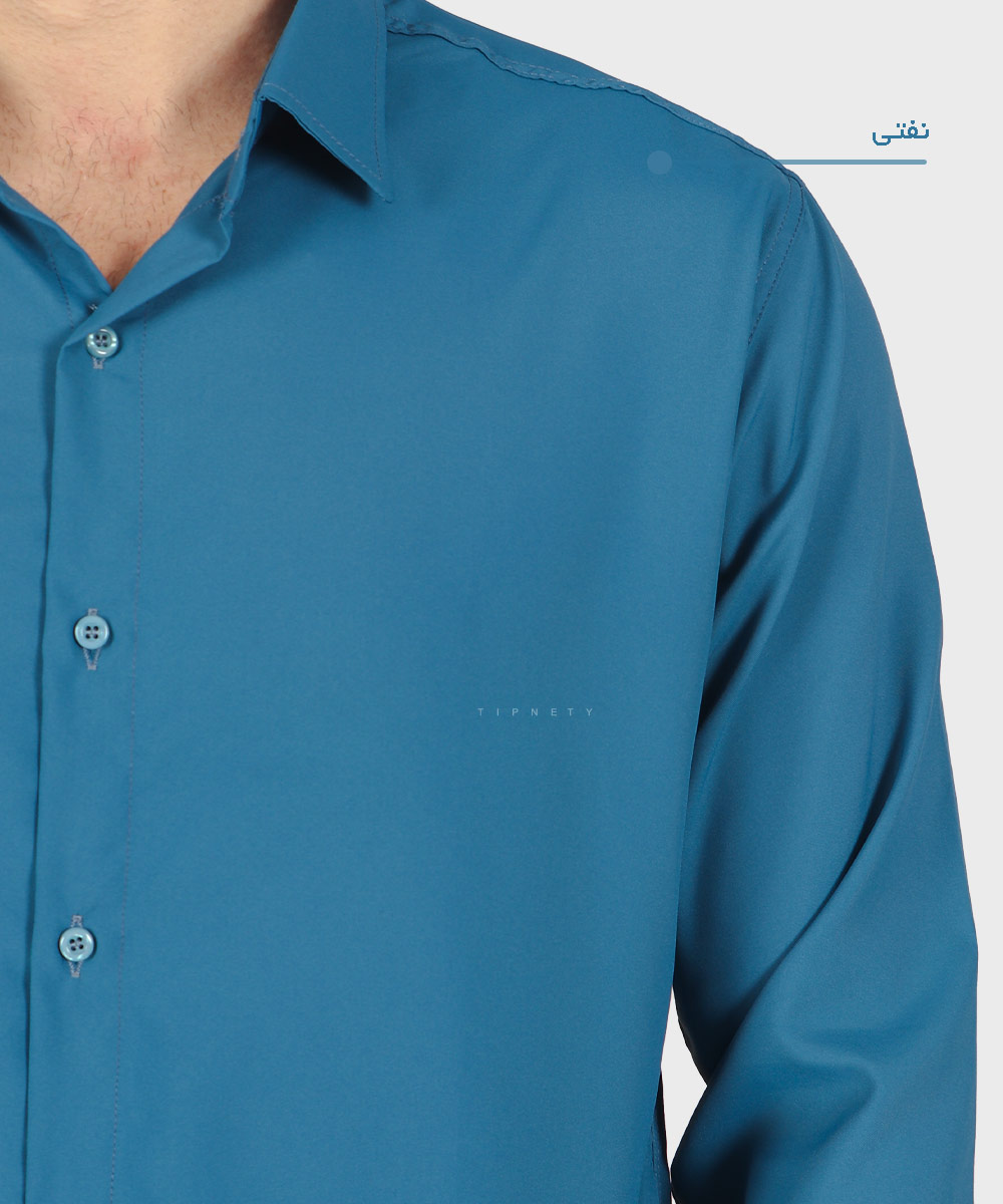                                                                                                       سفید یشمی کاربنی یاسی طوسی تیره سورمه ای سبز نفتی آبی تیره صدری زرشکی آبی روشن طوسی روشن کرم نوک مدادی کله غازی پیراهن آستین بلند فیت 0900  - تصویر 5