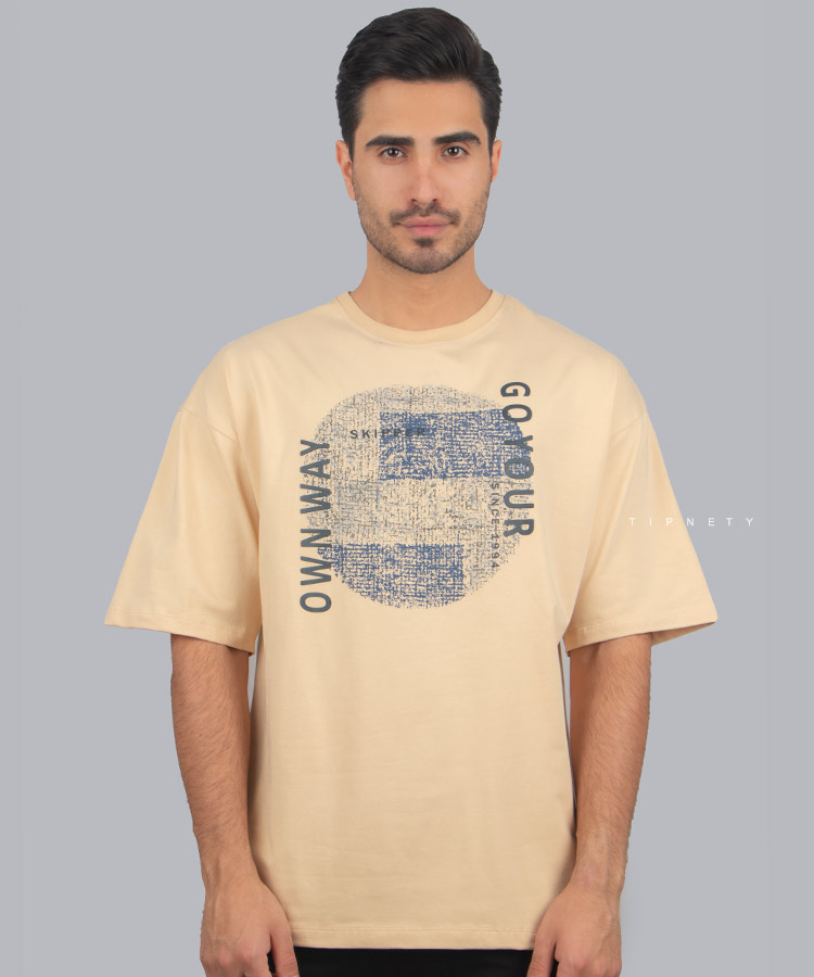 تیشرت لش طرح دار مردانه 1633
