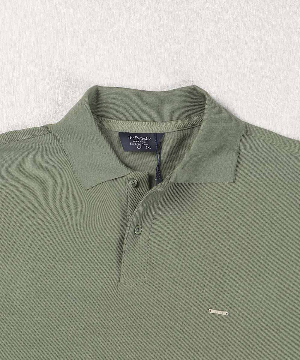                               سورمه ای سبز صدری کرم تیشرت یقه دار 0596  - تصویر 14