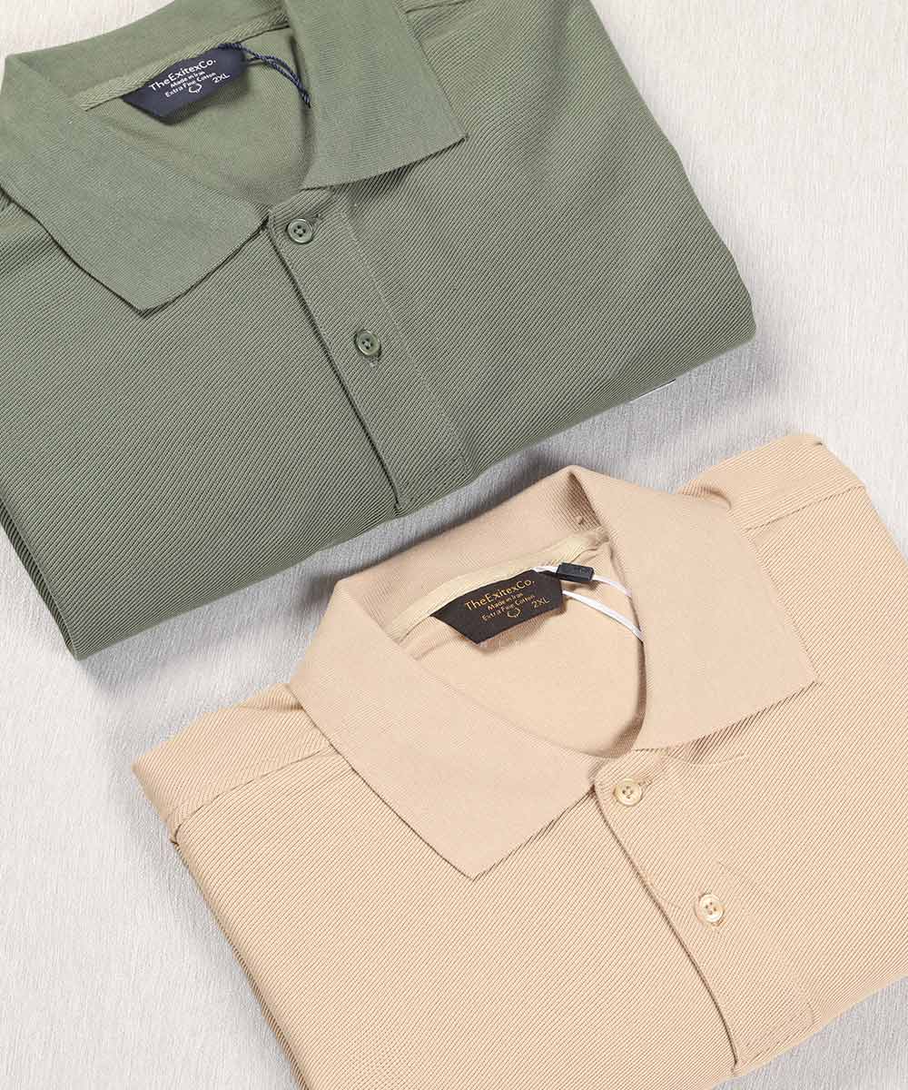 تیشرت یقه دار مردانه ساده 0596