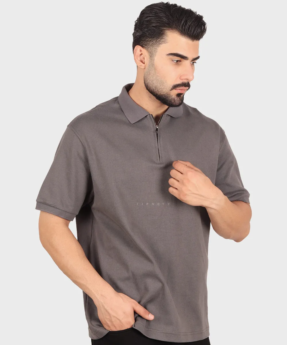 مشکی دودی شیری صدری سورمه ای خاکی تیشرت یقه دار 4036  - تصویر 18