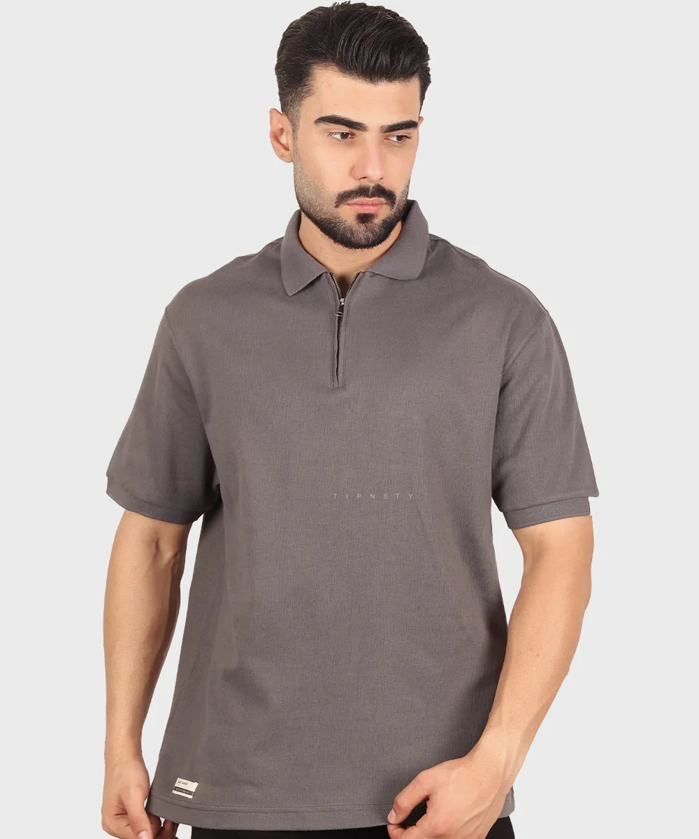 مشکی دودی شیری صدری سورمه ای خاکی تیشرت یقه دار 4036  - تصویر 6