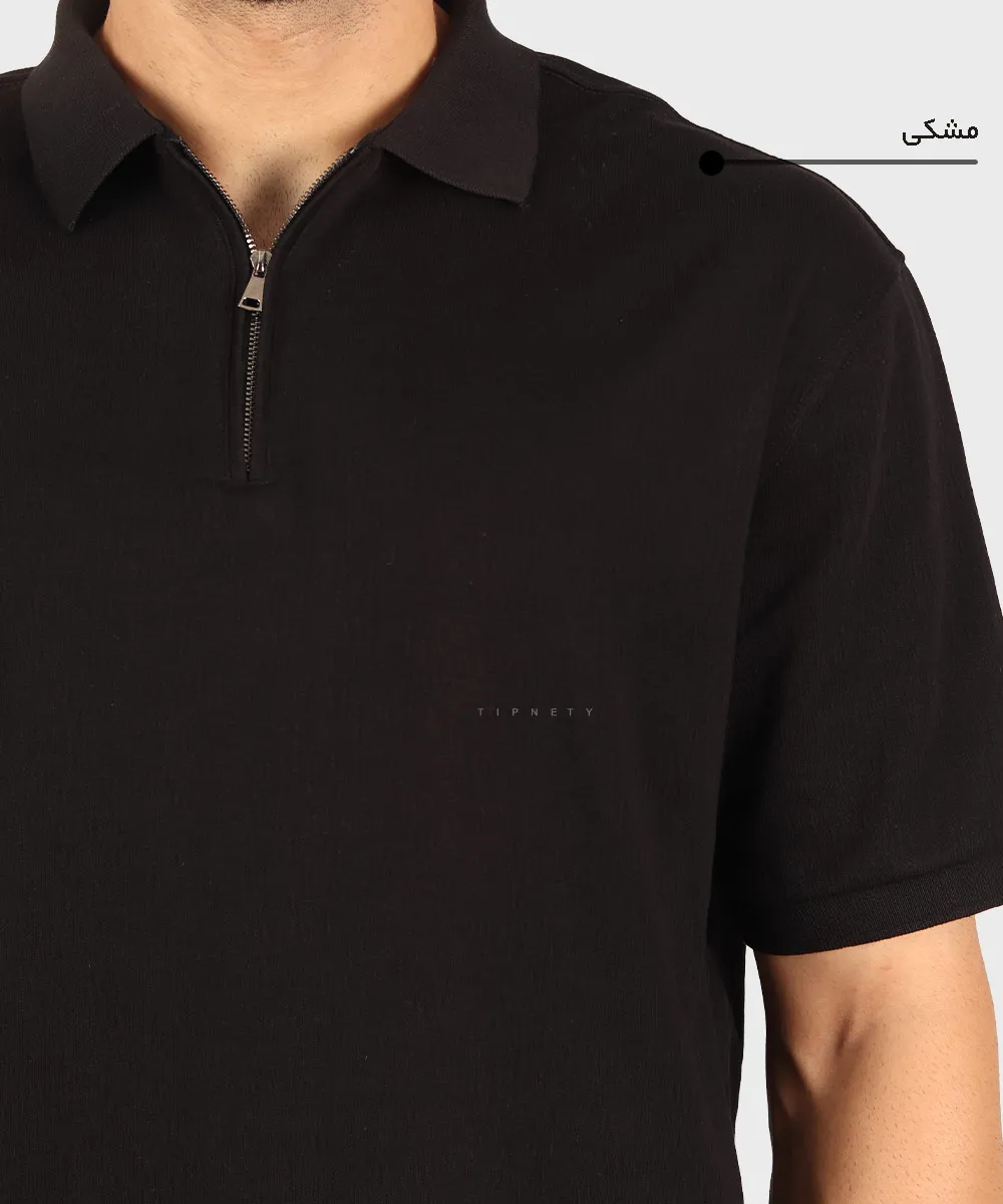 مشکی دودی شیری صدری سورمه ای خاکی تیشرت یقه دار 4036  - تصویر 10