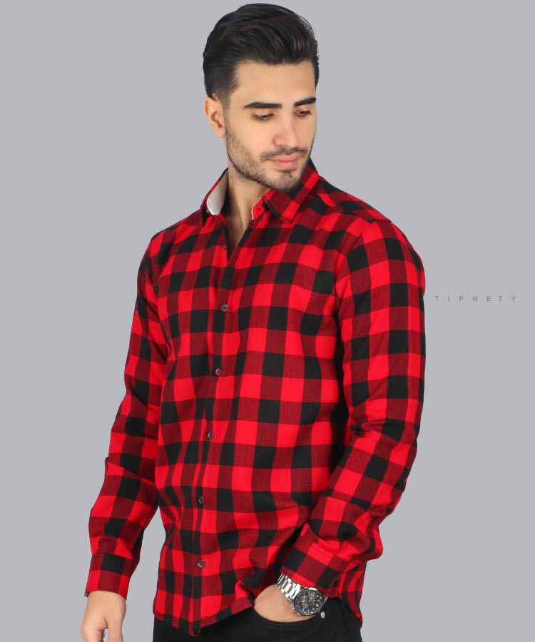 پیراهن مردانه چهارخانه پاییزه 0412