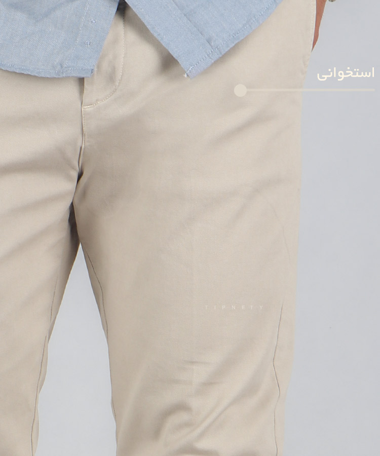                                                 کرم نوک مدادی صدری استخوانی زیتونی سورمه ای مشکی شلوار کتان فیت 0041  - تصویر 9