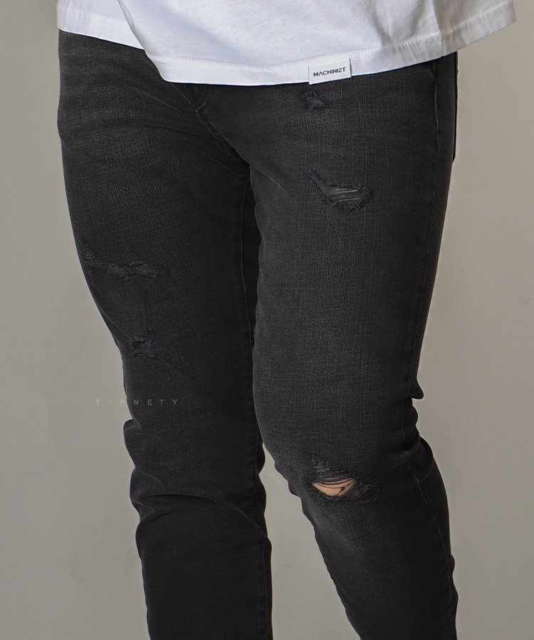                                     ذغالی شلوار جین اسکینی 1033  - تصویر 3