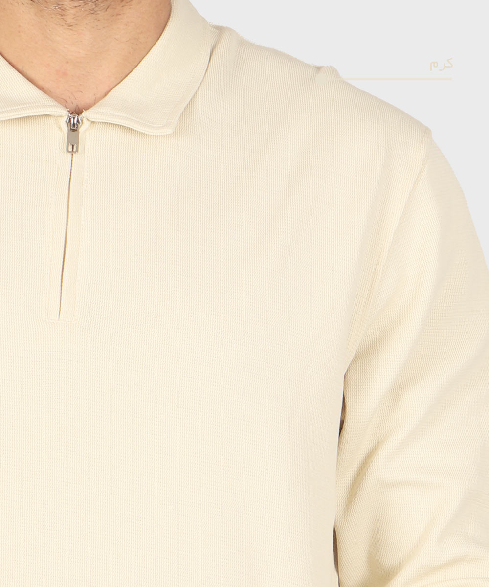                                           کرم نوک مدادی مشکی شیری خاکی صدری پاییزه تیشرت 4221  - تصویر 11