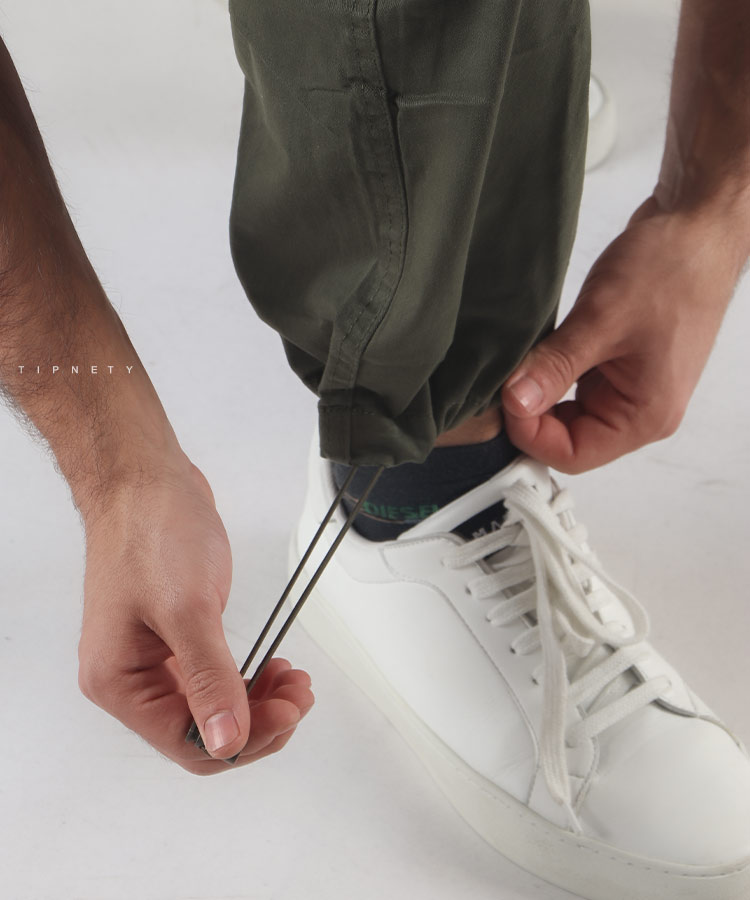                                                                                 مشکی سبز کرم شلوار جین اسلش 3631  - تصویر 5