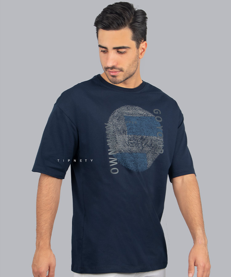                                                                                 سورمه ای سفید مشکی کرم تیشرت لش 1633  - تصویر 3