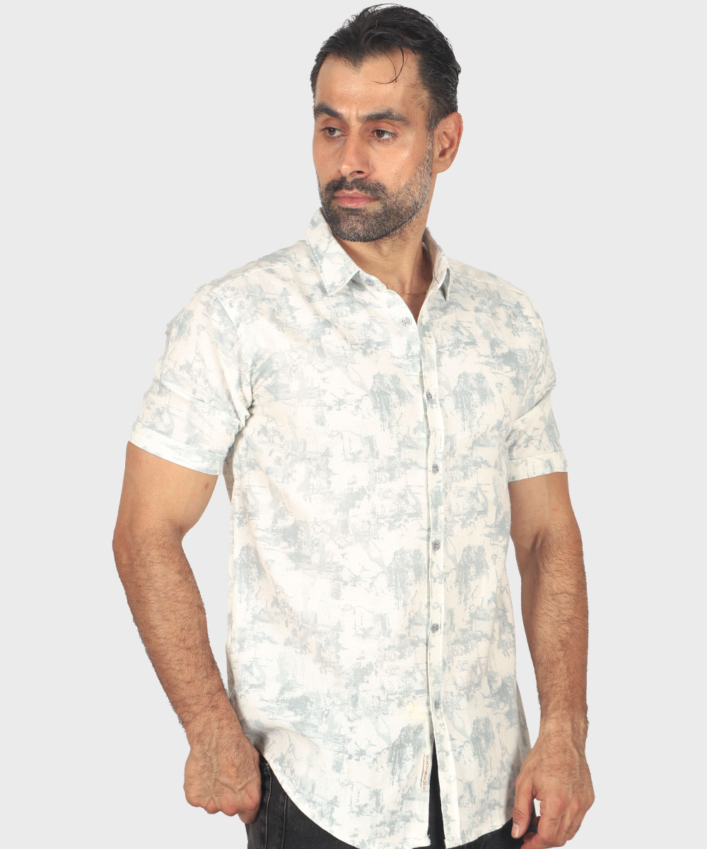     آبی روشن پیراهن آستین کوتاه فیت 0958  - تصویر 5