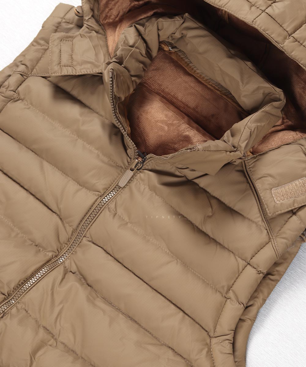                     استخوانی خاکی سبز مشکی زمستانه پافر 7022  - تصویر 21