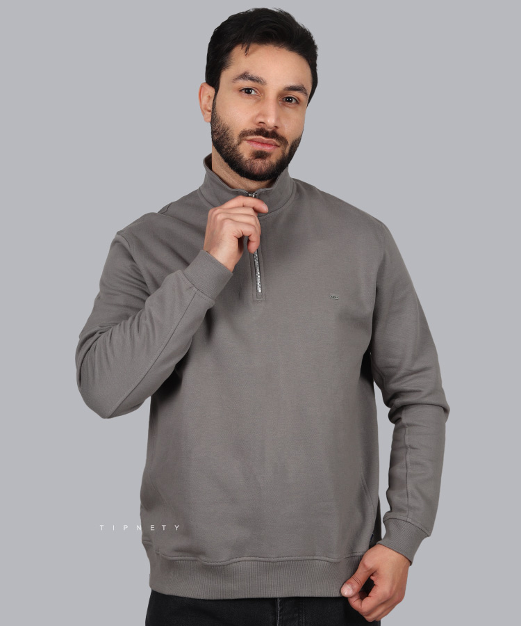                                                                                                                                                                                                         سورمه ای مشکی قرمز طوسی سبز آبی ملانژ خردلی فرمی پاییزه پلیور 0444  - تصویر 4