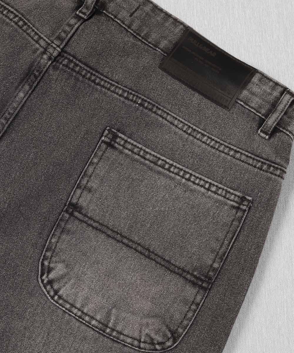 طوسی تیره دودی شلوار جین بگ استایل 0450  - تصویر 6