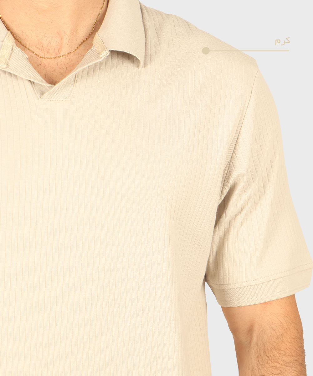                                     سورمه ای صدری آجری آبی روشن مشکی خاکی یشمی کرم تیشرت یقه دار 1756  - تصویر 13