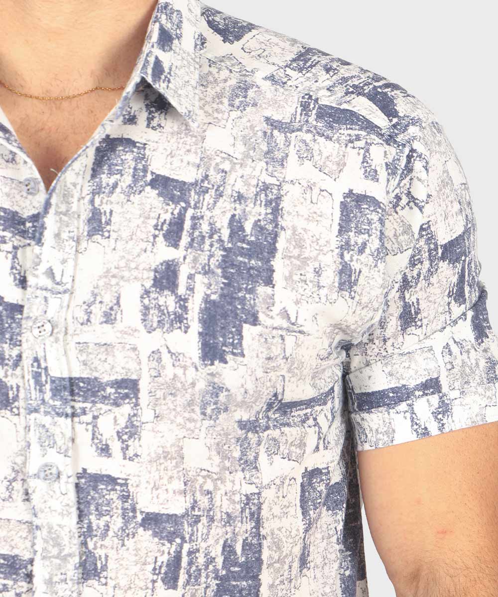 پیراهن مردانه آستین کوتاه طرحدار 0950