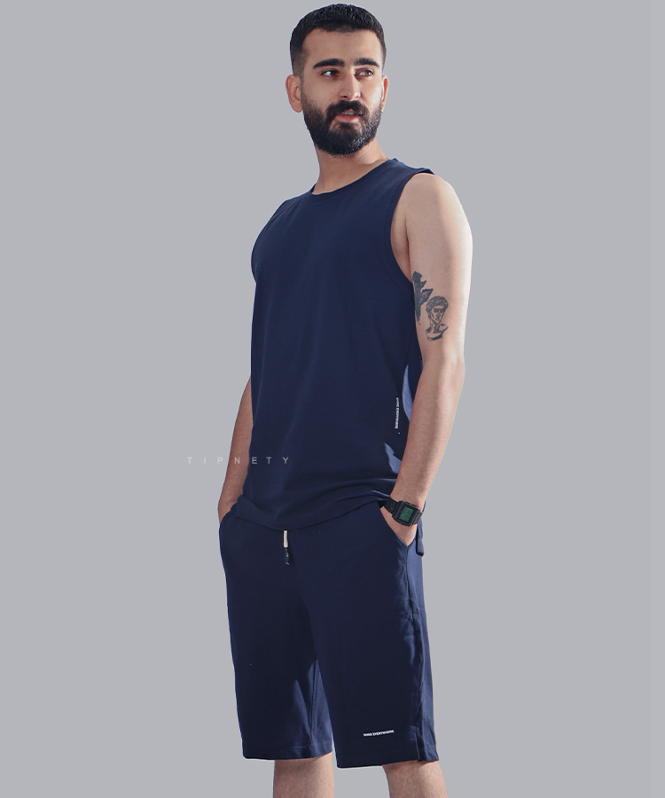 ست مردانه تاپ و شلوارک 1118