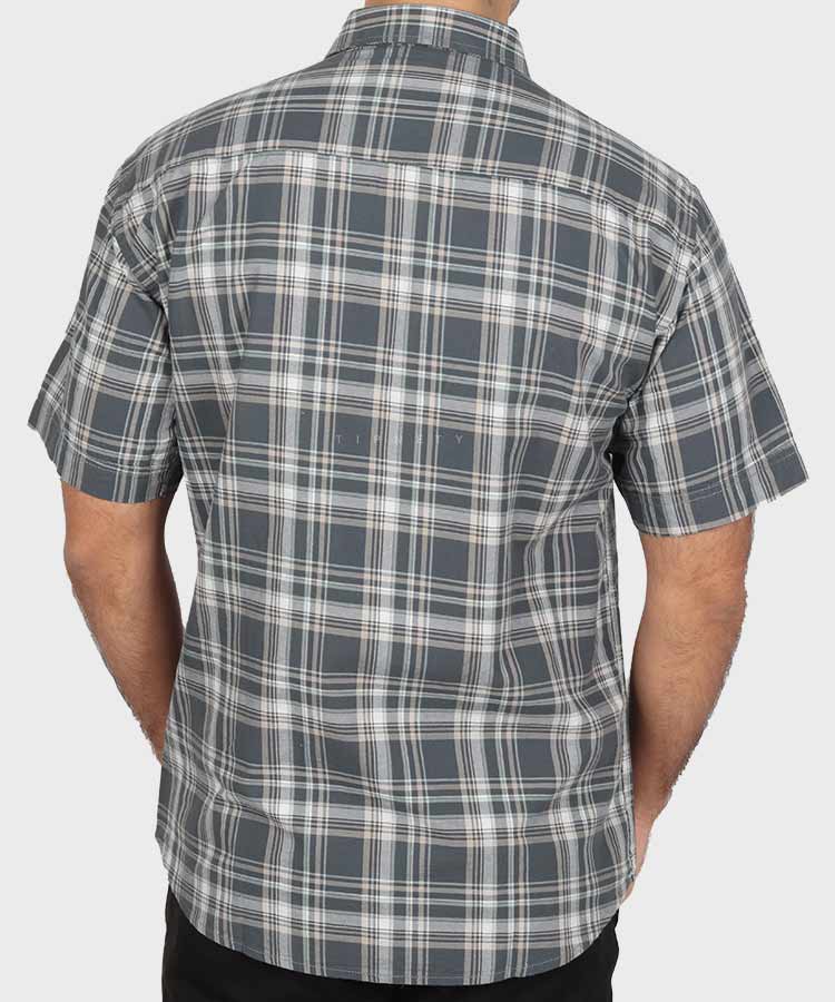         نوک مدادی پیراهن آستین کوتاه کلاسیک 0946  - تصویر 3