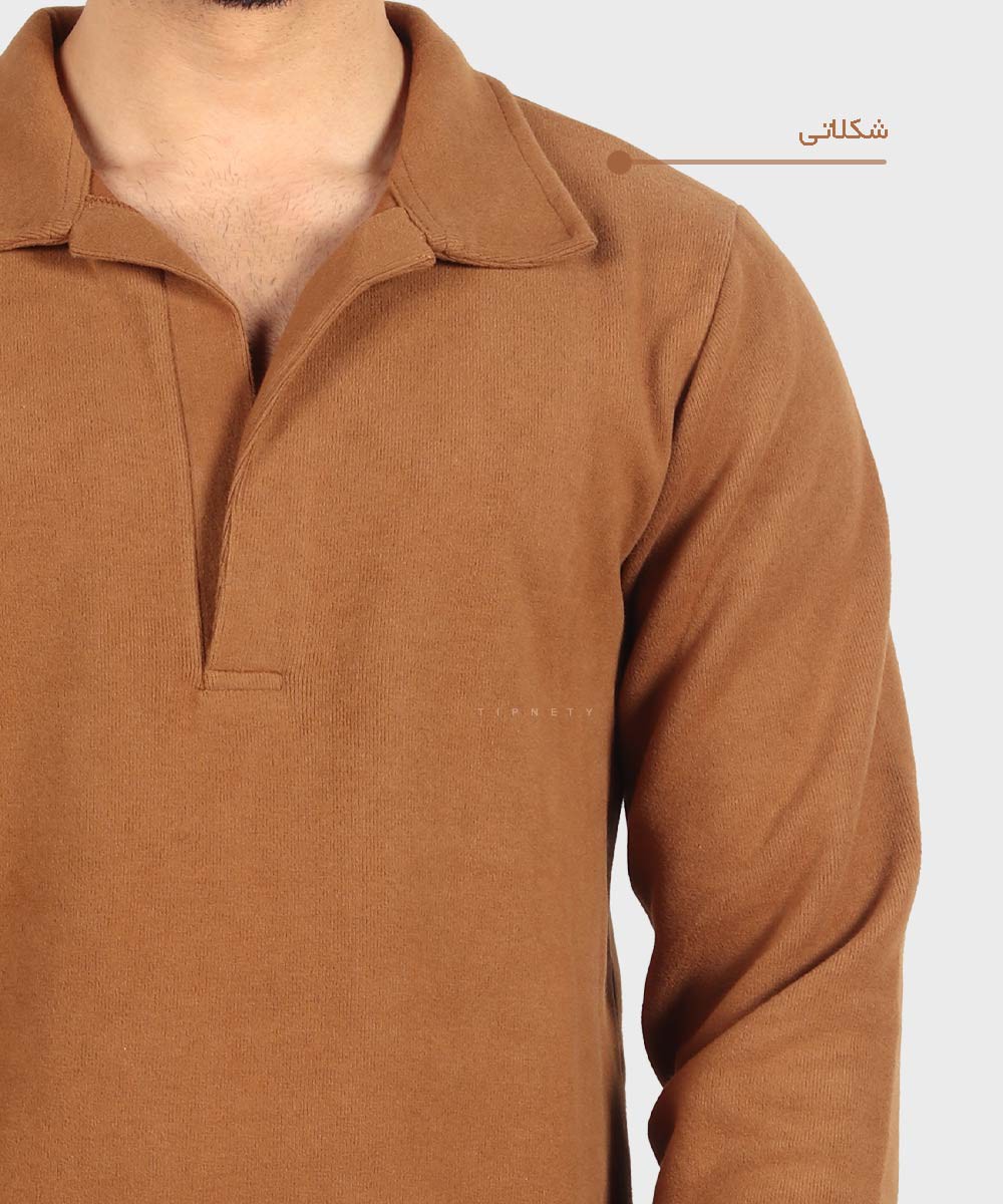                                                                                                                                   شیری کرم لجنی مشکی طوسی قهوه ای ملانژ کاربنی یشمی شکلاتی سورمه ای سفید پاییزه پلیور 1508  - تصویر 15