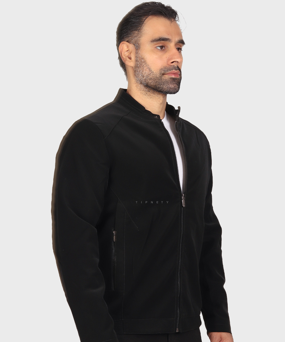                         قهوه ای مشکی زمستانه کت چرم 2423  - تصویر 4