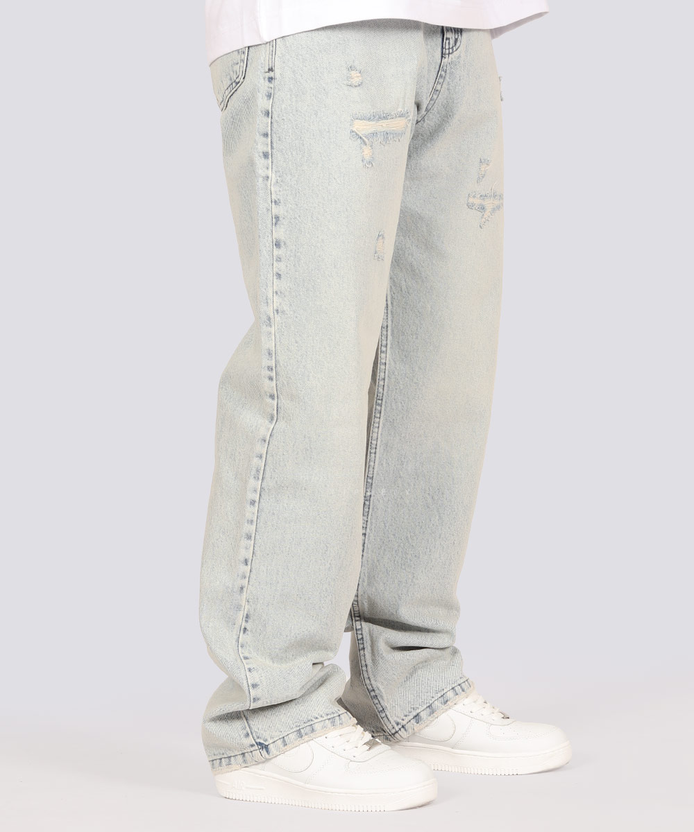     آبی یخی شلوار جین بگ استایل 0160  - تصویر 7