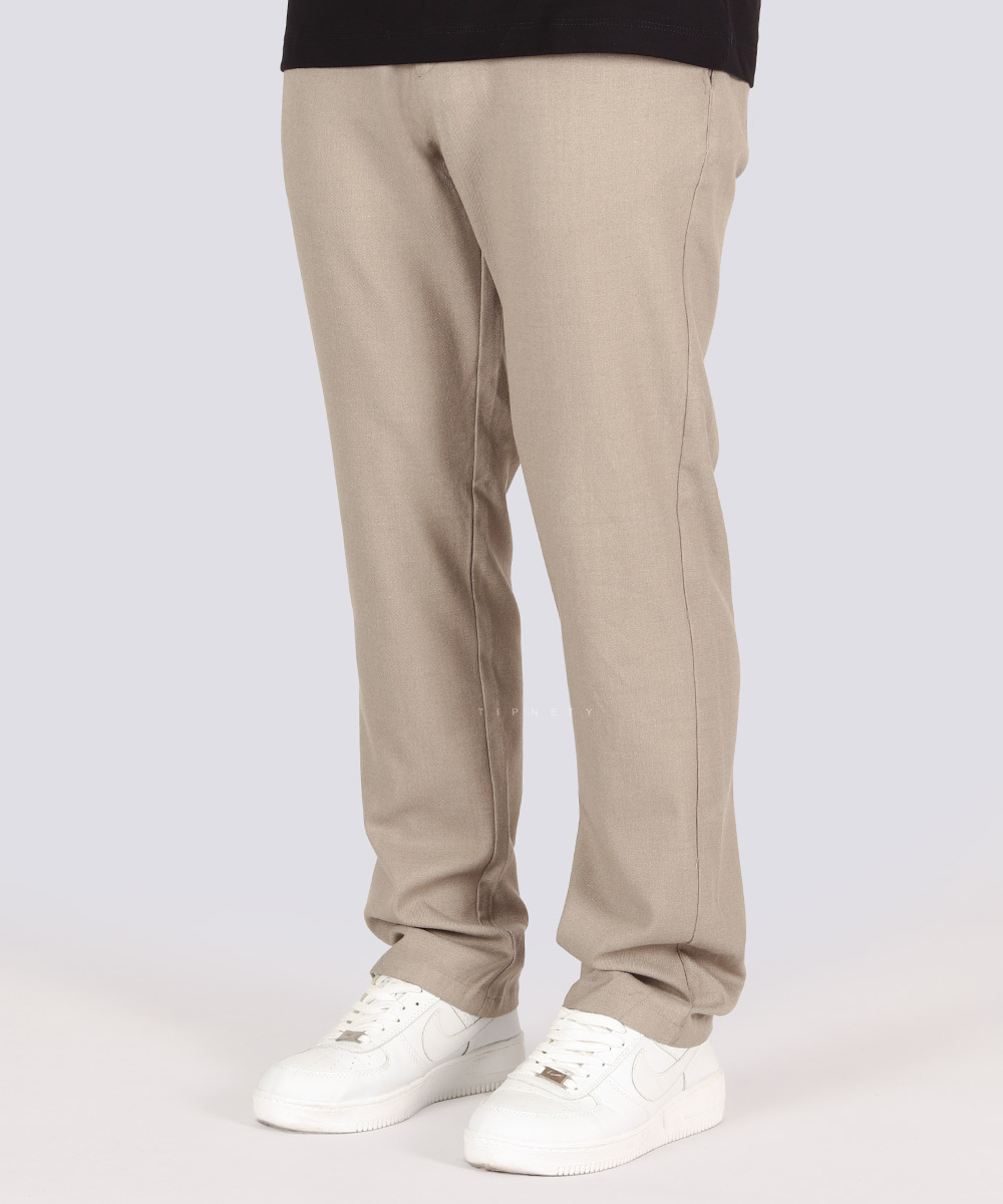                                     ذغالی کرم تیره صدری زیتونی طوسی تیره شلوار پارچه ای اسلش 0140  - تصویر 14