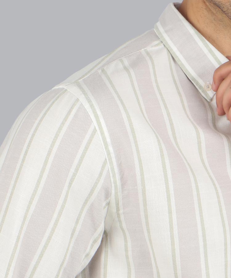                                 طوسی پیراهن آستین بلند فیت 1127  - تصویر 4