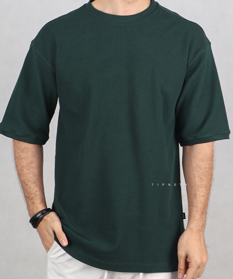                                                                                                                                                 کرم سفید لجنی یشمی دودی سبز مشکی سورمه ای تیشرت لش 1599  - تصویر 6